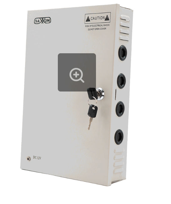 Saxxon SX-10A-18CH accesorio para cámara de seguridad Sistema de alimentación, Interior, Gris, Alámbrico