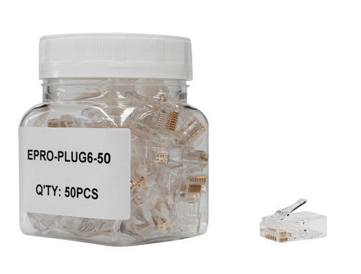 Enson EPRO-PLUG6-50 conector RJ45 Transparente