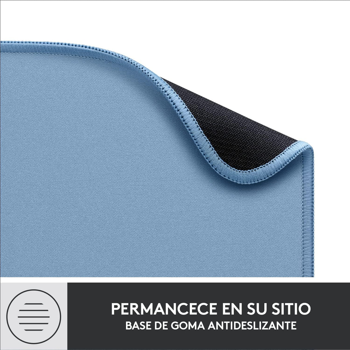 Mouse Pad Logitech Studio Series, Base Antideslizante, Gris Azulado - 956-000038 FullOffice.com