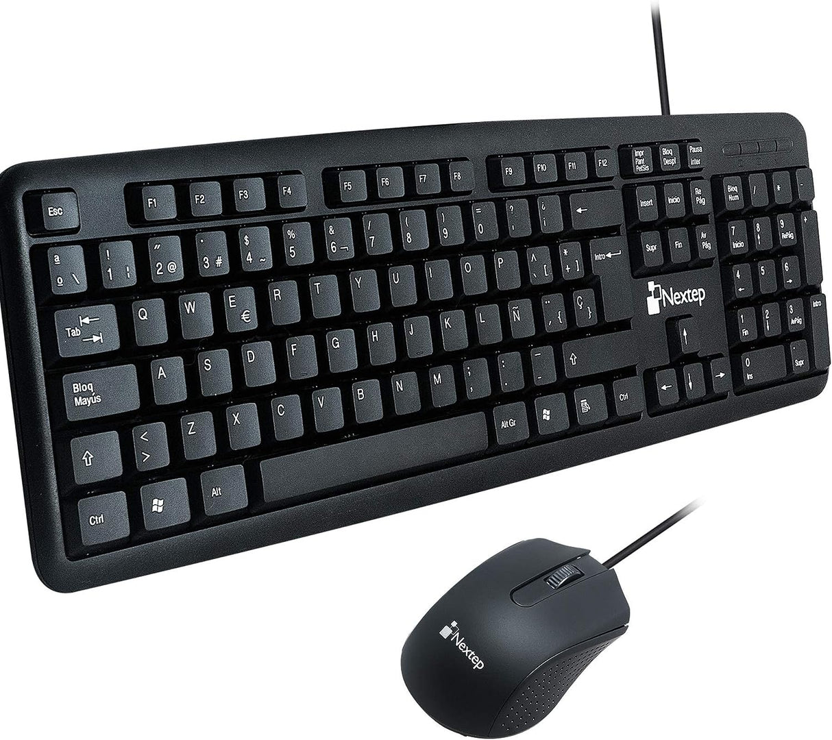 Teclado Y Mouse Nextep Ne-416 Usb 800 Dpi Color Negro Windows/Ios