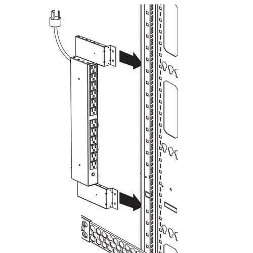 Tripp Lite PDUSIDEBRKT Habilita la Instalación Vertical de PDU 1U Seleccionados, Barras de Contacto