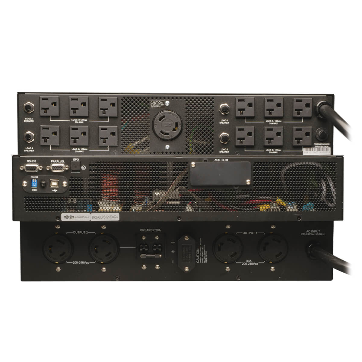 Tripp Lite SU5000RT4UTF UPS SmartOnline de doble conversión 208 y 120V 5kVA 4.5kW, 6U para Rack / Torre, Autonomía Exten