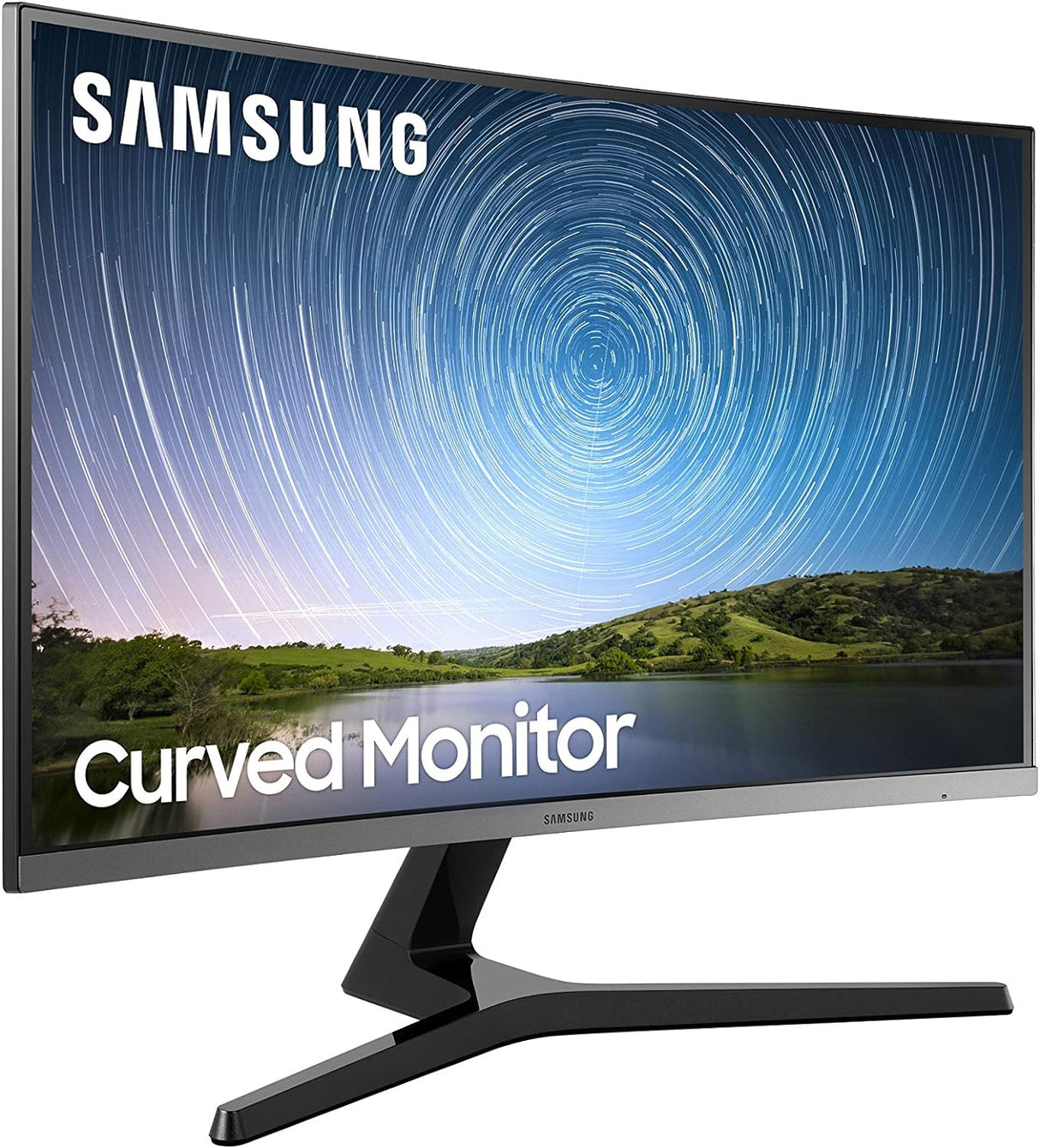 Monitor Gamer Curvo Samsung LCD 32", Full HD, Resolución 1920 X 1080, FreeSync, 75Hz, Panel Va, HDMI, Gris Azulado - LC32R500FHLXZX