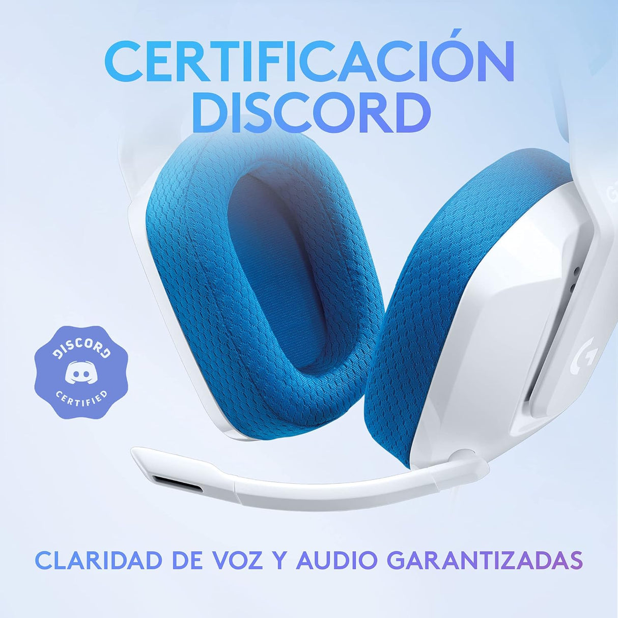 Diadema con Micrófono Gaming Logitech G335 Cableado, Sobre la Oreja, Estéreo, Binaural, Cerrado 36Ohm, 20Hz a 20Khz, Cardioid, Uni Direccional, Mini-Phone (3.5mm) Blanco FullOffice.com