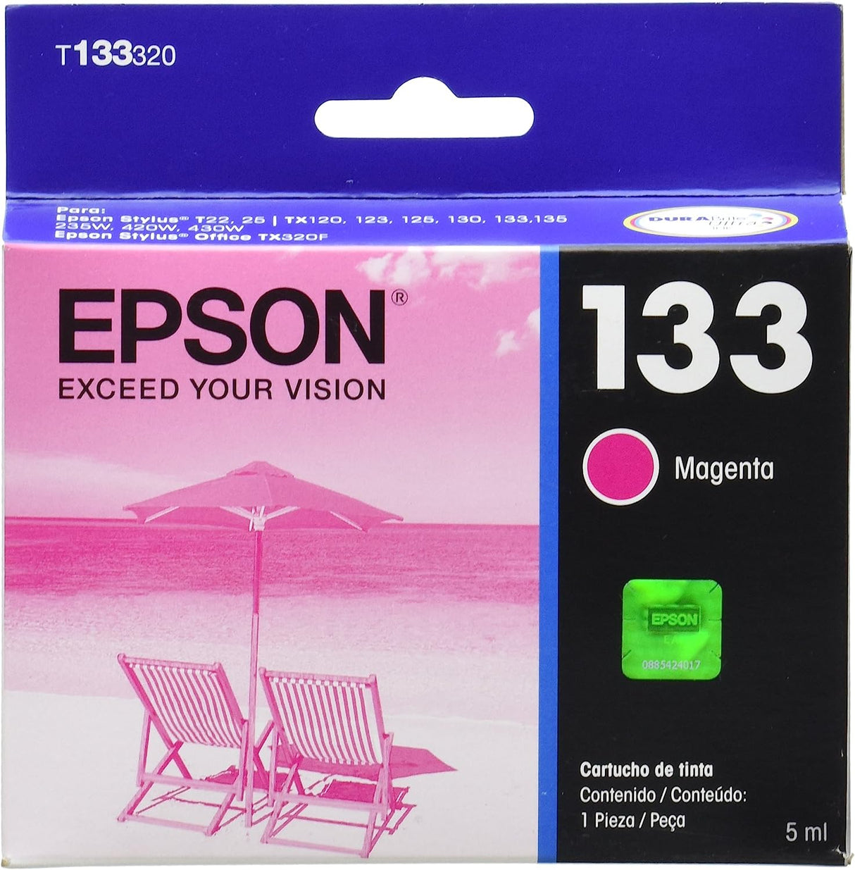Tinta Epson 133 Stylus Tx235W Tx320F Tx420W Tx430W Magenta - T133320-Al