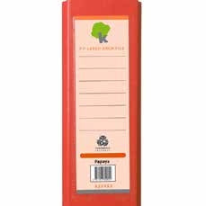 Techmakro KITCARP20NPY carpeta Cartón, Cloruro de polivinilo (PVC) Rojo Carta, Folder de archivo convencional, Mate, 650