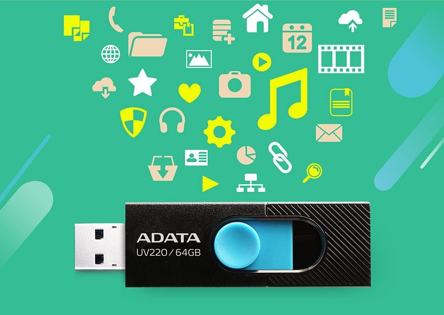 ADATA UV220 Memoria Flash 64 GB USB tipo A 2.0 Si