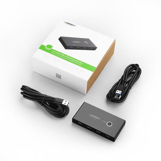Ugreen 30768 hub de interfaz USB 3.2 Gen 1 (3.1 Gen 1) Type-A 5000 Mbit/s Negro