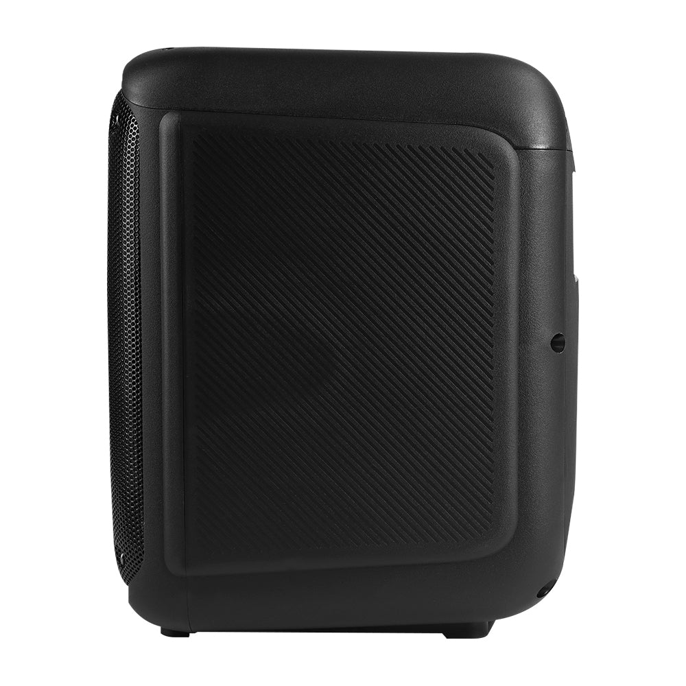 BAFLE VORAGO KSP-350 NEGRO 8" 30WATTS RMS TECNOLOGÍA DSP / USB / MSD/ 3.5MM / RECARGABLE / TWS BT 5HRS CARGA USB TIPO C