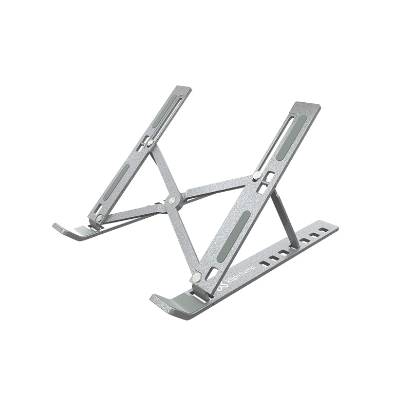 Klip Xtreme KAS-002 soporte para laptop Soporte para computadora portátil Plata 39.6 cm (15.6"), Aluminio, Silicona
