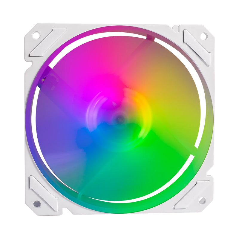 Balam Rush Eolox Blaze EX70W Gabinete de la computadora Enfriador de aire 12 cm Blanco 1 pieza(s), 1200 RPM