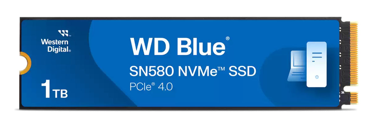 SSD Interno Western Digital Blue SN580 1TB M.2 2280 PCIe 4.0 NVMe Lect 4150/4150 MB/s para Lap y PC