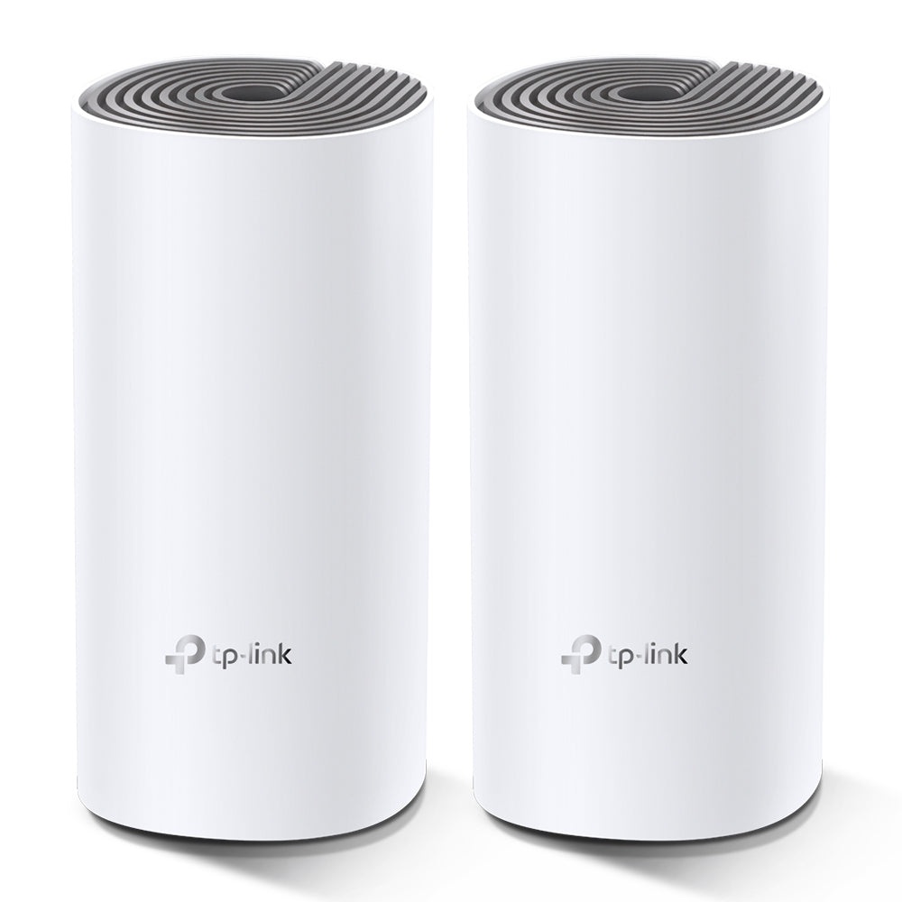 TP-Link Deco E4 (2-pack) sistemas wi-fi mesh (wi-fi en malla) Sistema de malla Blanco, Gris LAN, WLAN Interno