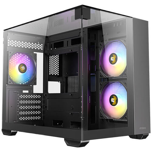 Antec CX600M Trio ARGB Mini Tower Negro, Transparente, ITX, Micro-ITX, Vidrio