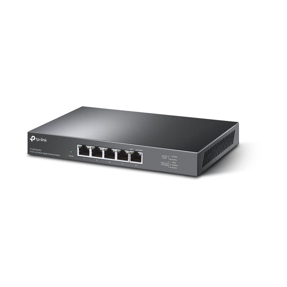 Switch de Escritorio TP-Link 5 Puertos 2.5 Gbps TL-SG105-M2, Compacto y Eficiente