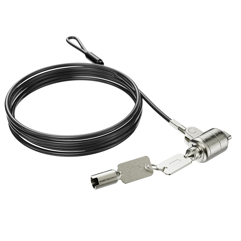 Klip Xtreme Bolt K cable antirrobo Negro, Plata 2 m, Kensington, Llave, Acero galvanizado