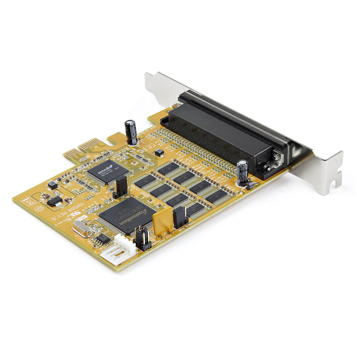 StarTech.com Tarjeta Adaptadora PCI Express Serie de 8 Puertos RS232 - Tarjeta Serial PCIe - DB9 UART 16C1050 - Tarjeta de Expansión Controladora Adap