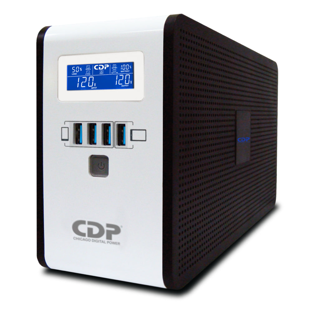UPS CDP RU-SMART1010 1000VA/500W 10 Salidas, 560 Joules, Protección RJ45, LCD, Software 120VAC