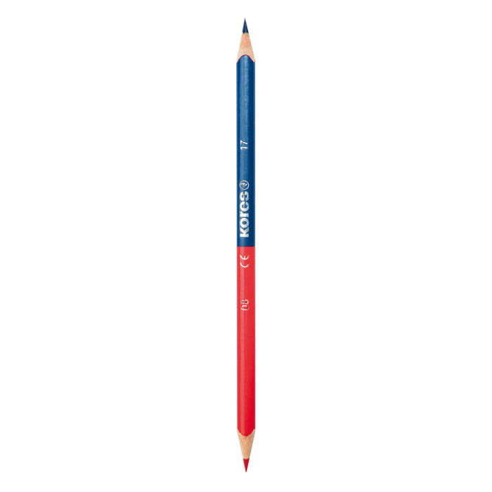 Lapiz Bicolor Kores Azul-Rojo Delgado C/12 - 948717