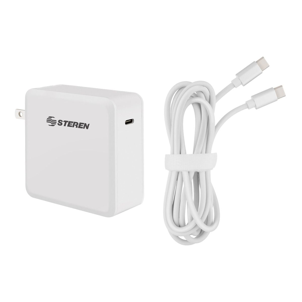 Steren COM-1395 adaptador e inversor de corriente Interior 60 W Blanco, PC todo en uno, 100 - 240 V