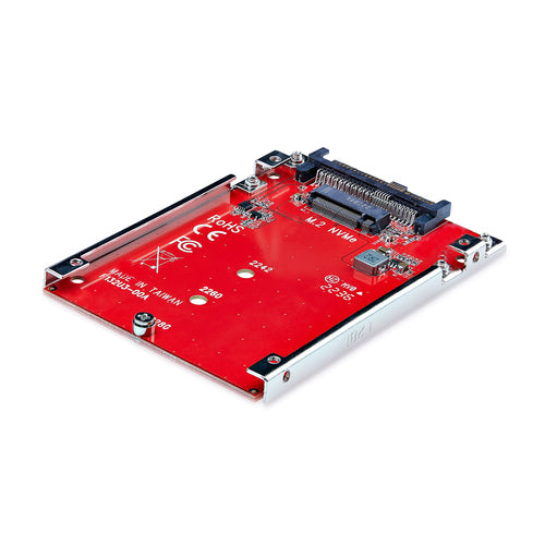 StarTech.com Adaptador M.2 a U.3 para SSDs M.2 NVMe - Conversor Adaptador de Host de Unidad M.2 PCIe a U.3 de 2,5 (SFF-T