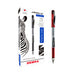 8602-LE - Zebra 8602-LE bolígrafo de gel Bolígrafo de gel con tapa Rojo Blanco 0,5 mm