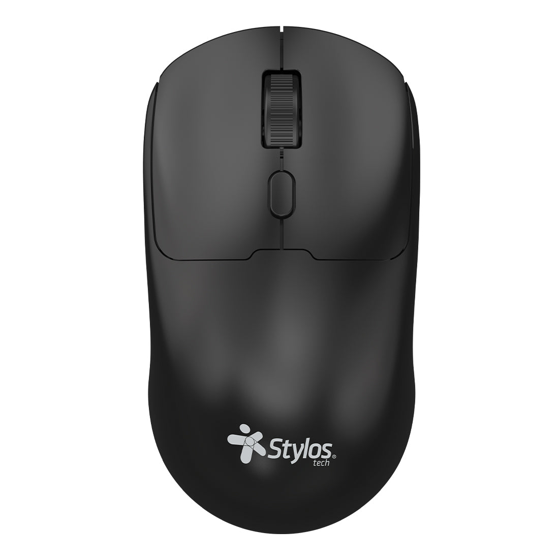 Mouse Inalambrico Recargable Stylos 1,600 Dpi 3 Niveles 4 Botones Conexion USB Nano 2.4Ghz Negro