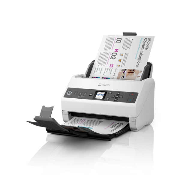 Epson DS-730N Escáner alimentado con hojas 600 x 600 DPI A4 Negro, Gris, 215.9 x 6096 mm, 30 Bit, 24 Bit
