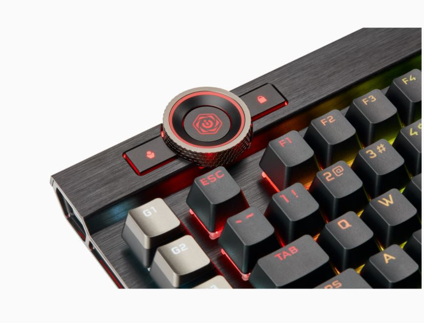 Corsair K100 RGB teclado Juego USB QWERTY Inglés de EE. UU. Negro
