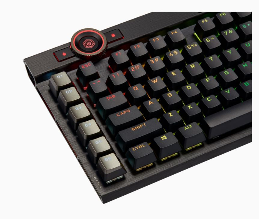 Corsair K100 RGB teclado Juego USB QWERTY Inglés de EE. UU. Negro