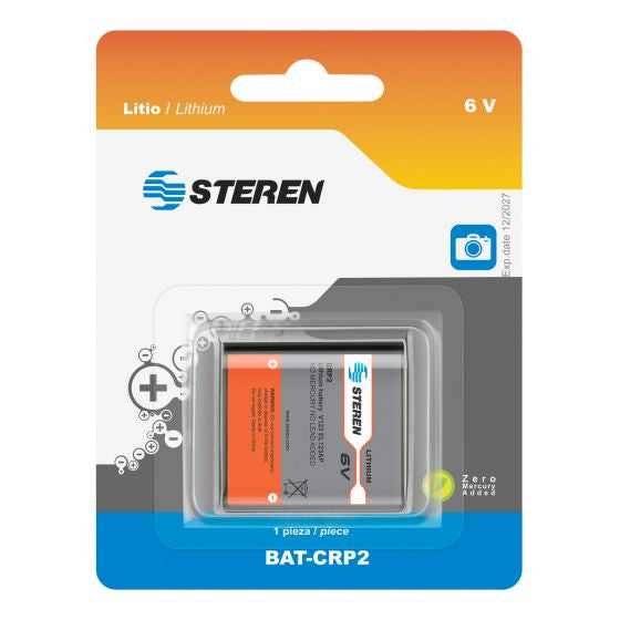 Steren BAT-CRP2 batería para grabadoras o cámara Ión de litio 850 mAh | Baterías para grabadoras y cámaras