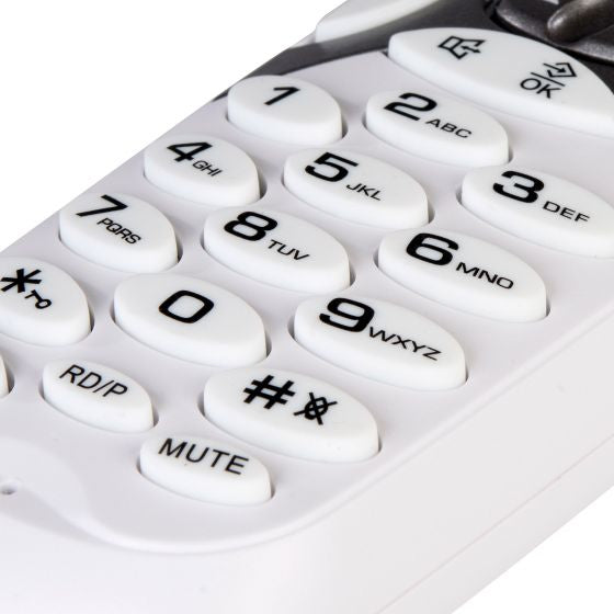 Steren TEL-2492 teléfono Teléfono DECT Identificador de llamadas Negro, Gris, Blanco