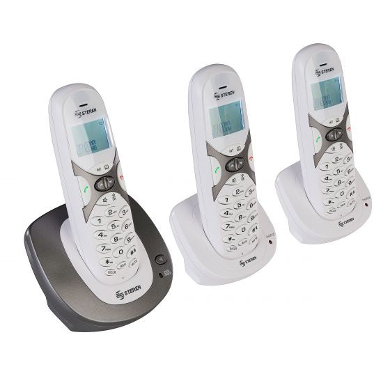 Steren TEL-2492 teléfono Teléfono DECT Identificador de llamadas Negro, Gris, Blanco