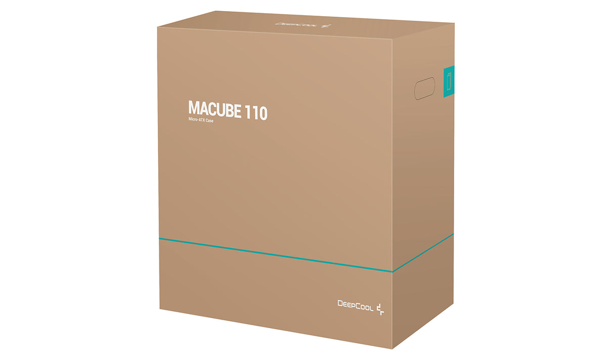 DeepCool Macube 110 Negro Cristal Templado Lateral carcasas ordenador Midi Tower PC Negro micro ATX, Mini-ITX