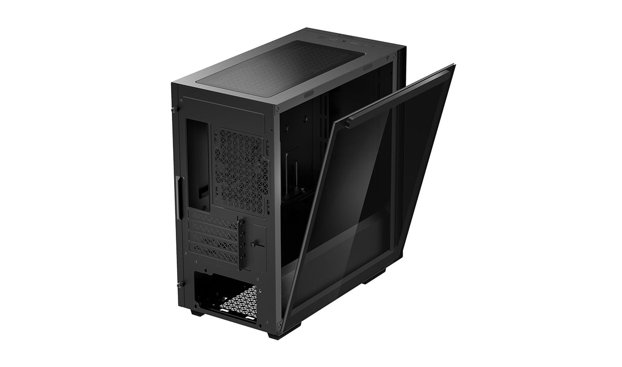 DeepCool Macube 110 Negro Cristal Templado Lateral carcasas ordenador Midi Tower PC Negro micro ATX, Mini-ITX