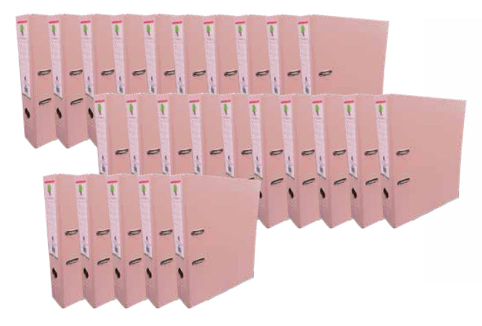 Techmakro KITCARP25RS carpeta Cartón, Cloruro de polivinilo (PVC) Rosa Carta, Folder de archivo convencional, Mate, 650