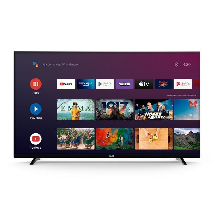 Ghia G55ATV22 Televisor 139.7 cm (55") 4K Ultra HD Smart TV Wifi Negro 180 cd / m², 3840 x 2160 Pixeles, LED