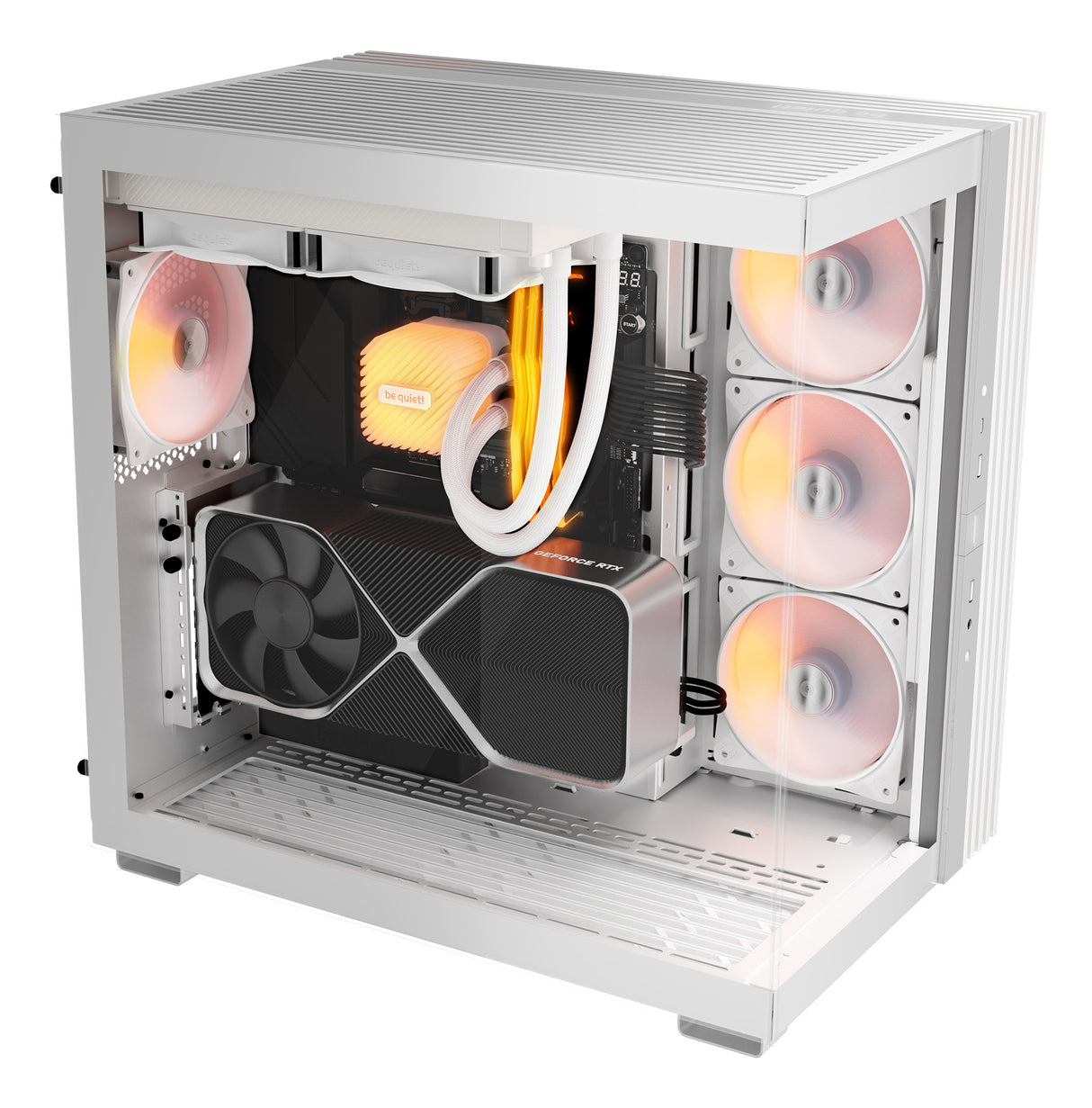 be quiet! LIGHT BASE 600 LX White carcasas ordenador Midi Tower PC Blanco ATX, micro ATX, Mini-ITX