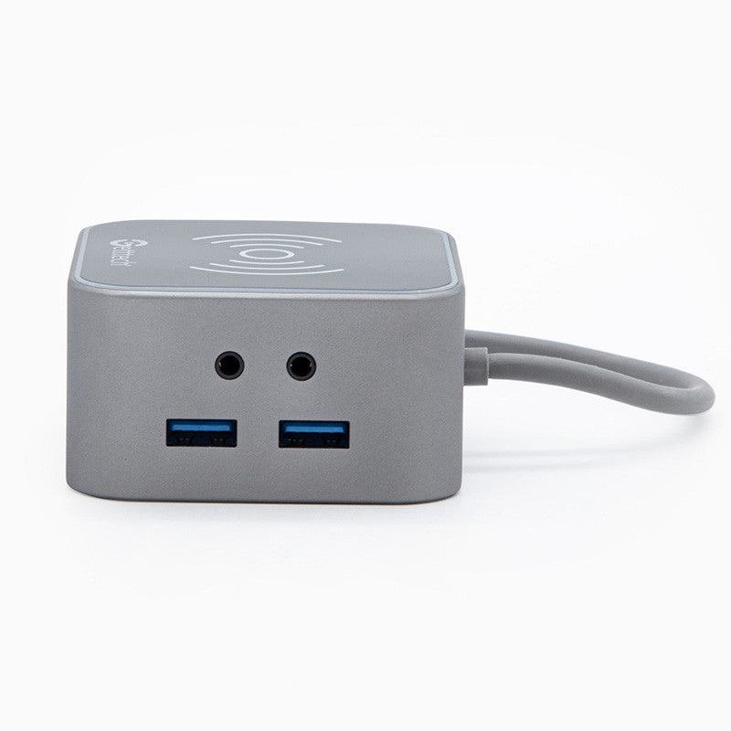 Getttech GHW-69401 nodo concentrador USB 3.2 Gen 1 (3.1 Gen 1) Type-C Negro, Plata, HDMI