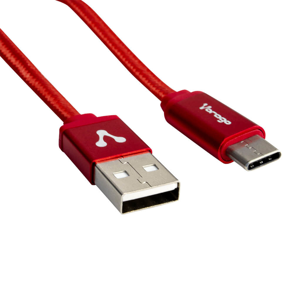 Vorago CAB-123 cable USB USB 2.0 1 m USB A USB C Rojo, CAB-123-RD | Cables USB