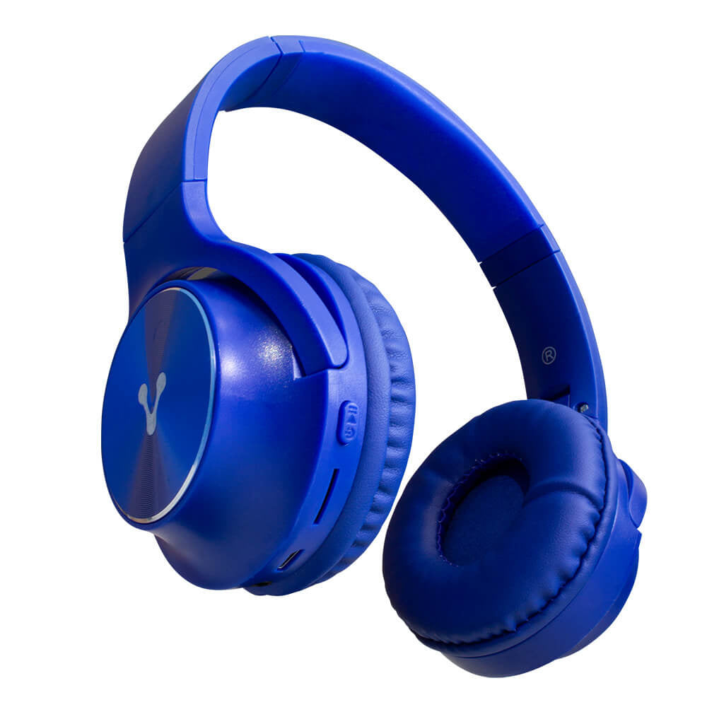 Vorago HPB-200 Auriculares Inalámbrico y alámbrico Diadema Llamadas/Música Bluetooth Azul, 20 - 20000 Hz, 120 g