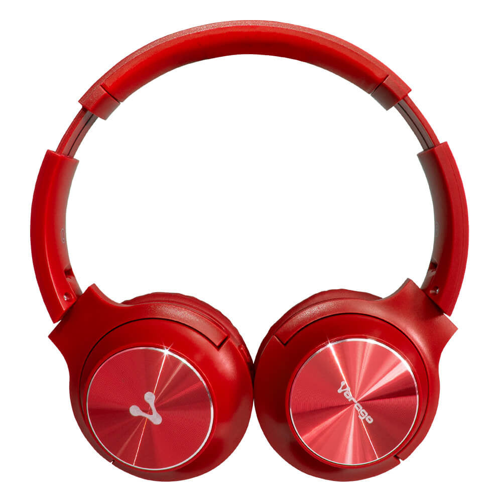 Vorago HPB-200 Auriculares Inalámbrico y alámbrico Diadema Llamadas/Música Bluetooth Rojo, 20 - 20000 Hz, 120 g