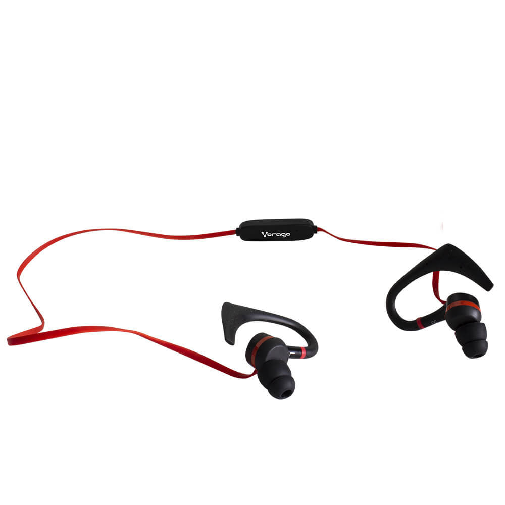 Vorago ESB-301 Auriculares Inalámbrico Gancho de oreja, Intra auditivo Deportes MicroUSB Bluetooth Negro, Rojo