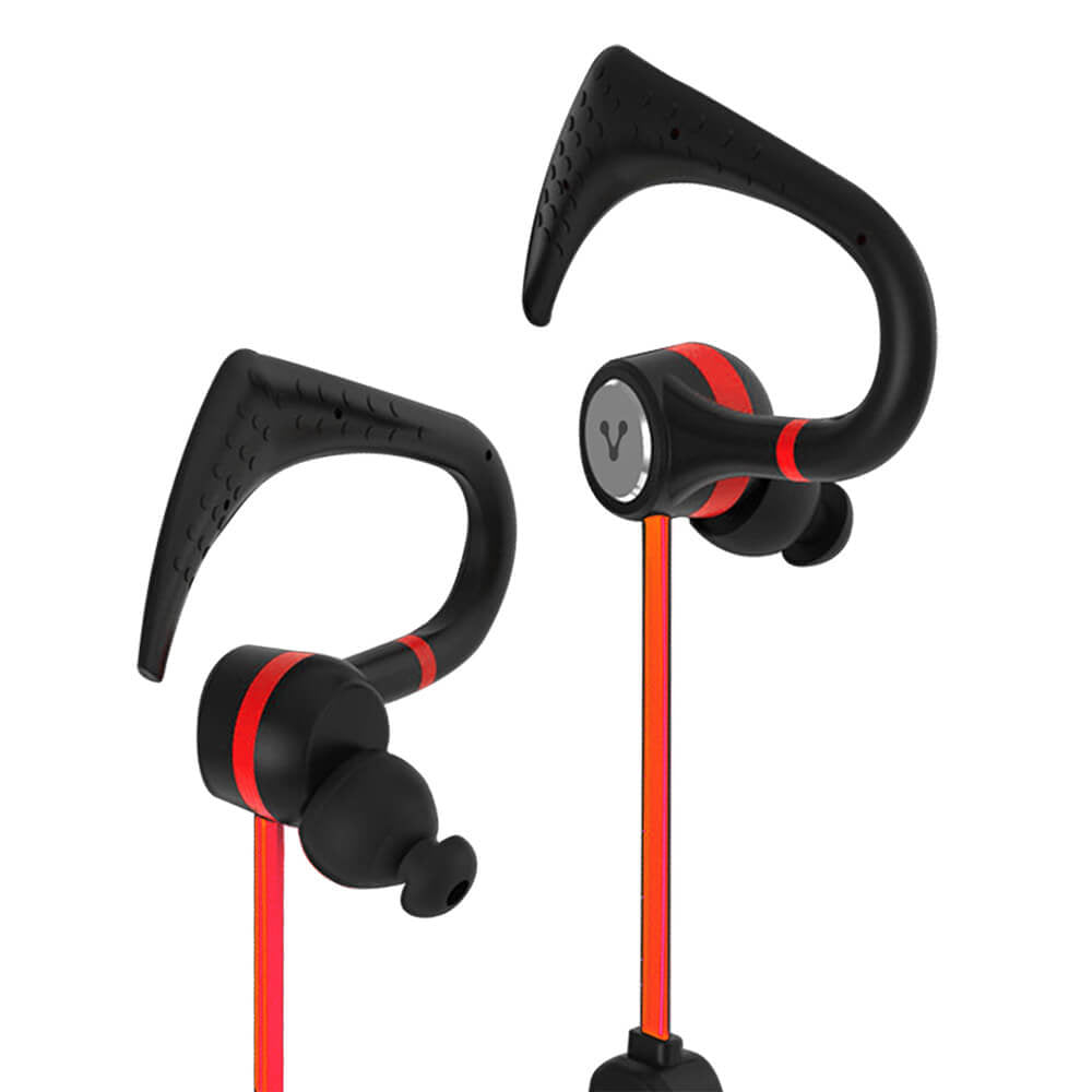 Vorago ESB-301 Auriculares Inalámbrico Gancho de oreja, Intra auditivo Deportes MicroUSB Bluetooth Negro, Rojo