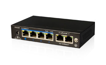 UTEPO UTP3-SW04-TP60 dispositivo de redes No administrado Energía sobre Ethernet (PoE) Negro