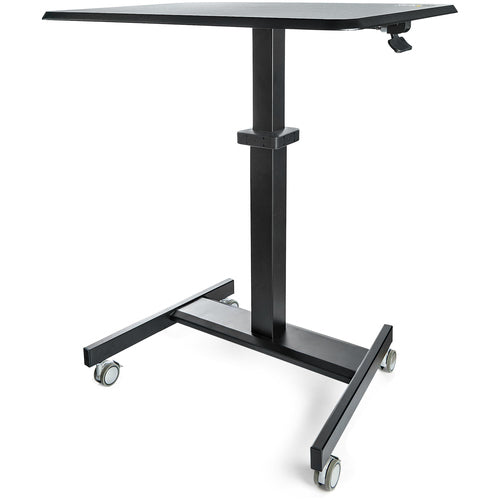 StarTech.com Escritorio Móvil de Pie - Carrito Mesa Portátil Ajustable de Pie Ergonómica con Ruedas - Estación de Trabaj