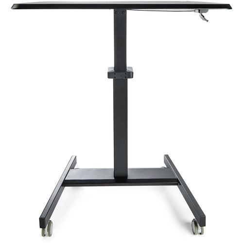 StarTech.com Escritorio Móvil de Pie - Carrito Mesa Portátil Ajustable de Pie Ergonómica con Ruedas - Estación de Trabaj