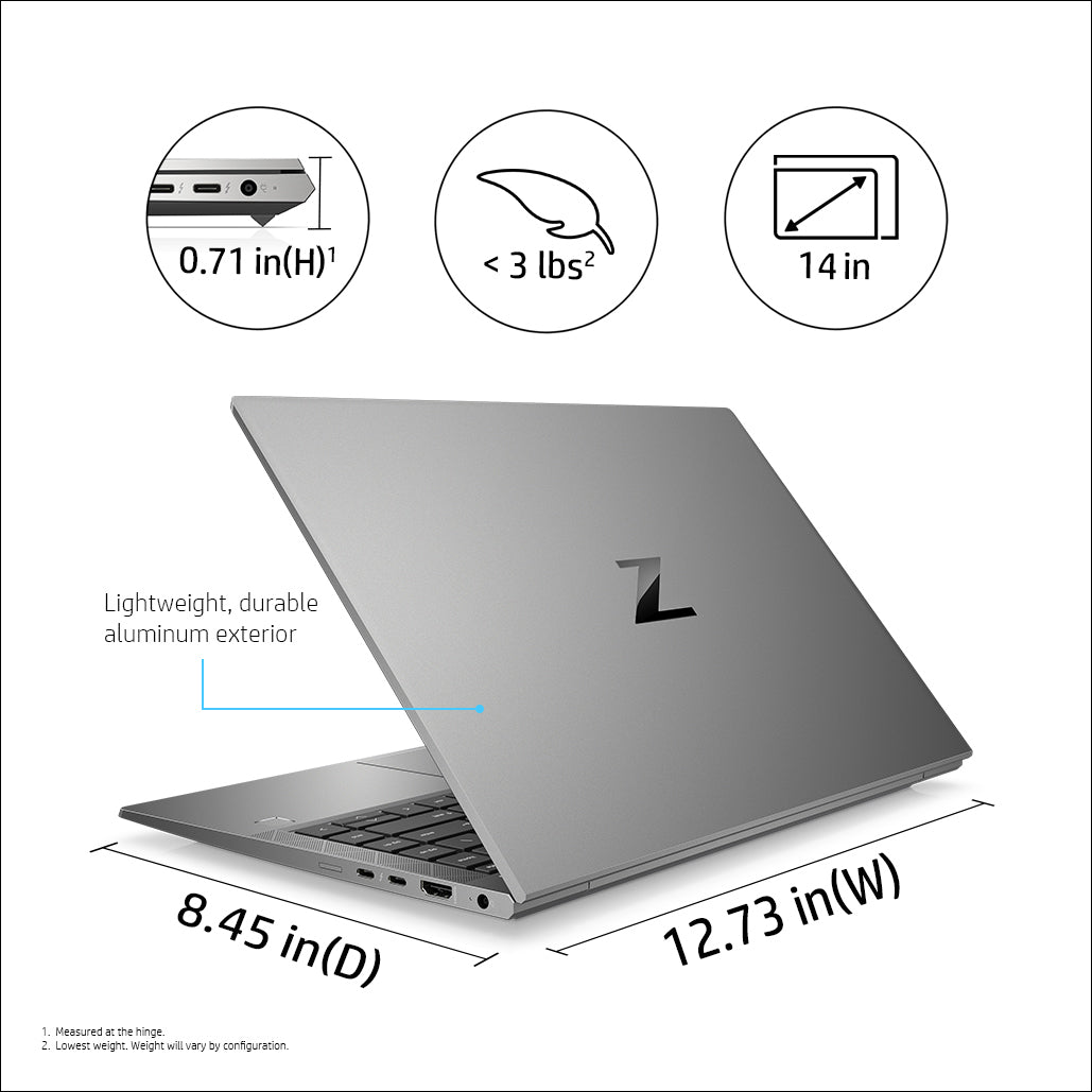 HP ZBook Firefly 14 G7 Intel® Core™ i7 i7-10510U Estación de trabajo móvil 35.6 cm (14") Full HD 16 GB DDR4-SDRAM 512 GB SSD NVIDIA Quadro P520