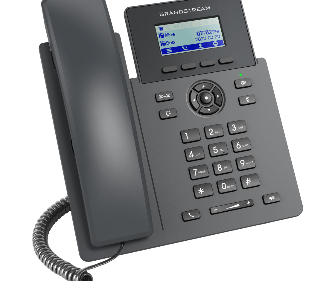 Grandstream Networks GRP2601P teléfono IP Negro 2 líneas LCD