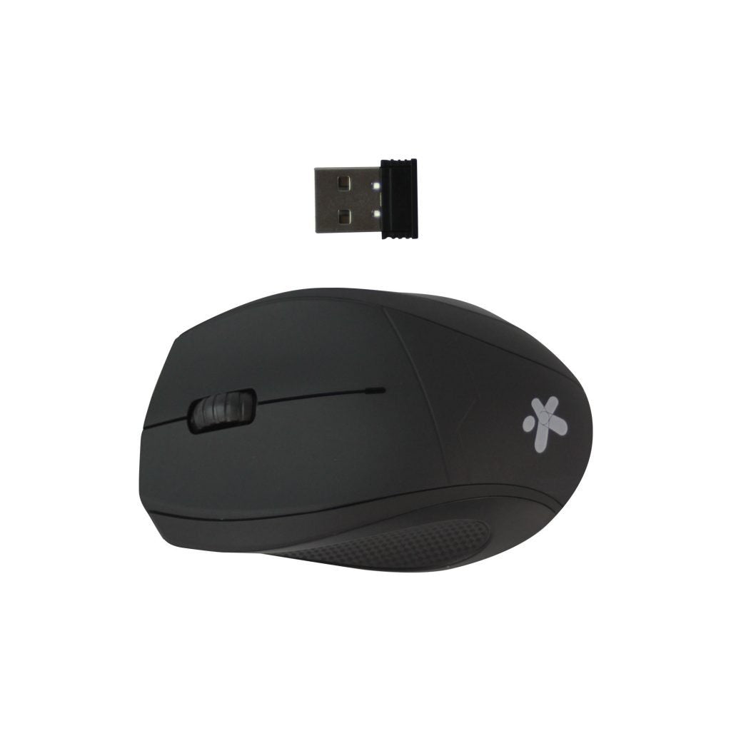 Mouse Stylos Inalámbrico Ergonómico USB 3 Botones Color Negro